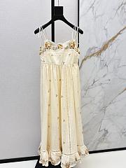 Zimmermann Patience Cami Midi Dress in Cream/Yellow Rose 5103DRS264 - 5