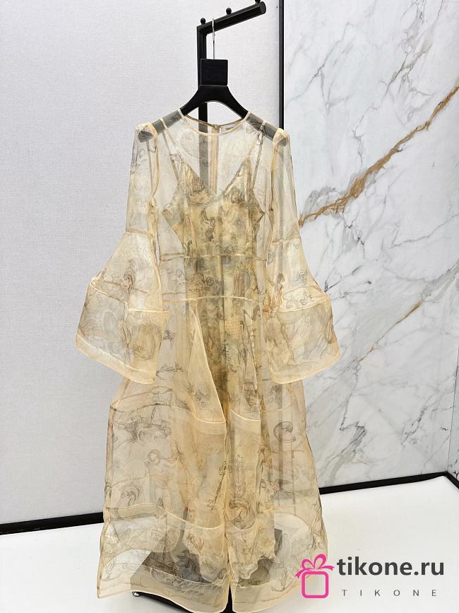 Zimmermann Rebellion Lantern Gown in Ocean Atlas 6938DC261 - 1