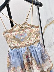 Zimmermann Daylight Tiered Maxi Dress in Wallpaper Floral Denim 5353DRS263 - 6