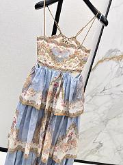Zimmermann Daylight Tiered Maxi Dress in Wallpaper Floral Denim 5353DRS263 - 5