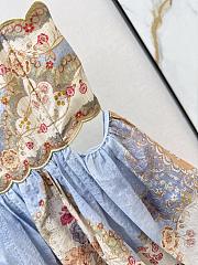 Zimmermann Daylight Tiered Maxi Dress in Wallpaper Floral Denim 5353DRS263 - 4