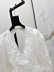 Zimmermann Radiate Applique Flip Fress White Linen  - 3