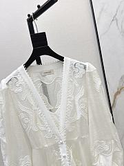Zimmermann Radiate Applique Button Down Maxi Dress White Linen  - 6