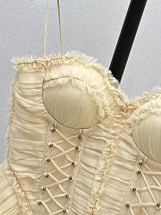 Zimmermann Rebellion Frayed Corset in Cream 7020TC261 - 5