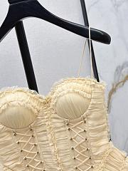 Zimmermann Rebellion Frayed Corset in Cream 7020TC261 - 3