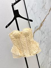 Zimmermann Rebellion Frayed Corset in Cream 7020TC261 - 2