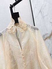 Zimmermann Rebellion Collared Blouse in Peach 7121TC261 - 5