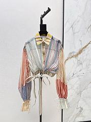 Zimmermann Rebellion Striped Blouse in Spliced Stripes 7031TC261 - 1