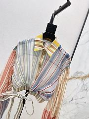 Zimmermann Rebellion Striped Blouse in Spliced Stripes 7031TC261 - 2