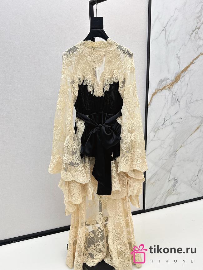 Zimmermann Hypnotic Satin Drape Dress in Black - 1