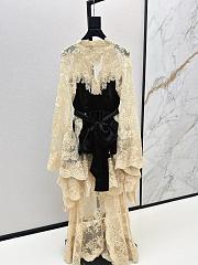 Zimmermann Hypnotic Satin Drape Dress in Black - 3