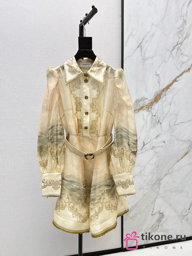 Zimmermann Rebellion Marine Mini Dress in Sunset 6561DC261 - 1