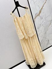 Zimmermann Luna Tiered Lace Slip in Cream 6032DS261 - 4