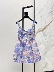 Zimmermann Rebellion Drape Mini Dress in Sky Bloom 6493DC261 - 6