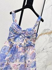 Zimmermann Rebellion Drape Mini Dress in Sky Bloom 6493DC261 - 4