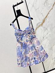 Zimmermann Rebellion Drape Mini Dress in Sky Bloom 6493DC261 - 3