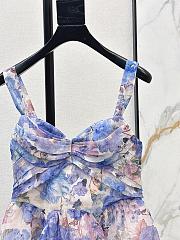 Zimmermann Rebellion Drape Mini Dress in Sky Bloom 6493DC261 - 2