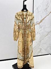 Zimmermann Wanderlust Plunge Midi Dress in Tapestry Multi 5753DRS262 - 1