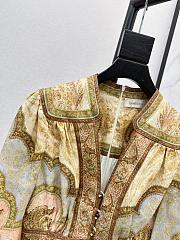 Zimmermann Wanderlust Plunge Midi Dress in Tapestry Multi 5753DRS262 - 2