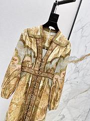 Zimmermann Wanderlust Plunge Midi Dress in Tapestry Multi 5753DRS262 - 4