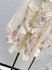 Zimmermann Hypnotic Utility Mini Dress in Cream Floral - 3