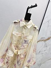 Zimmermann Hypnotic Utility Mini Dress in Cream Floral - 2