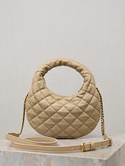 YSL Icarino Mini In Quilted Nappa In Beige - 19x12x5cm - 6
