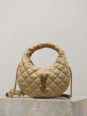 YSL Icarino Mini In Quilted Nappa In Beige - 19x12x5cm - 4