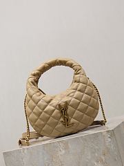 YSL Icarino Mini In Quilted Nappa In Beige - 19x12x5cm - 2