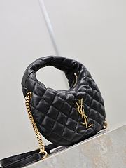 YSL Icarino Mini In Quilted Nappa In Black - 19x12x5cm - 3