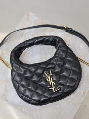 YSL Icarino Mini In Quilted Nappa In Black - 19x12x5cm - 2