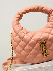 YSL Icarino Mini In Quilted Nappa In Hortensia - 19x12x5cm - 4