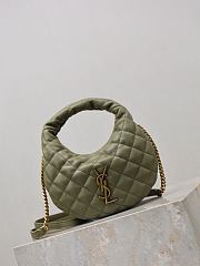 YSL Icarino Mini In Quilted Nappa In Strong Moss - 19x12x5cm - 5