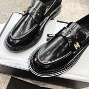 Chanel Moccasins Calfskin Black G46995 - 6