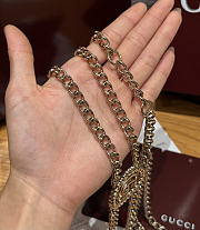 Gucci Metallic Chain Belt With Torchon Double G Gold - 5