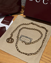 Gucci Double Chain Belt With Charm Gold - 2