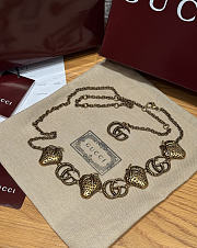 Gucci Chain Belt Strawberry And Double Gold - 2