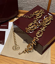 Gucci Chain Belt Interlocking G Cut-Out Gold - 2
