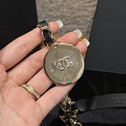 Chanel Chain Belt with Charm Black Leather 20mm - 5