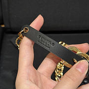 Chanel CC Chain Leather Belt Black Gold - 5