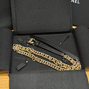 Chanel CC Chain Leather Belt Black Gold - 3