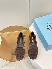 Prada Suede Loafers Dark Brown 1D175O - 1