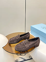 Prada Suede Loafers Dark Brown 1D175O - 4