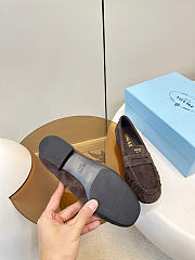 Prada Suede Loafers Dark Brown 1D175O - 2