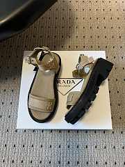 Prada Canvas Sandals Military Green 1X466O - 3