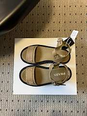 Prada Canvas Sandals Military Green 1X466O - 5