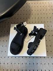 Prada Canvas Sandals Black 1X466O - 6