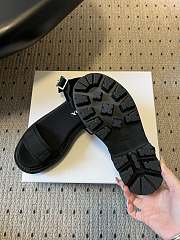 Prada Canvas Sandals Black 1X466O - 4
