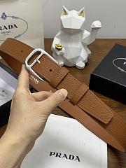 Prada Leather Belt Brown 3.5cm - 6
