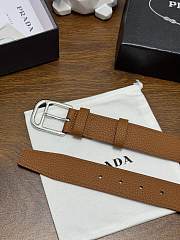 Prada Leather Belt Brown 3.5cm - 5